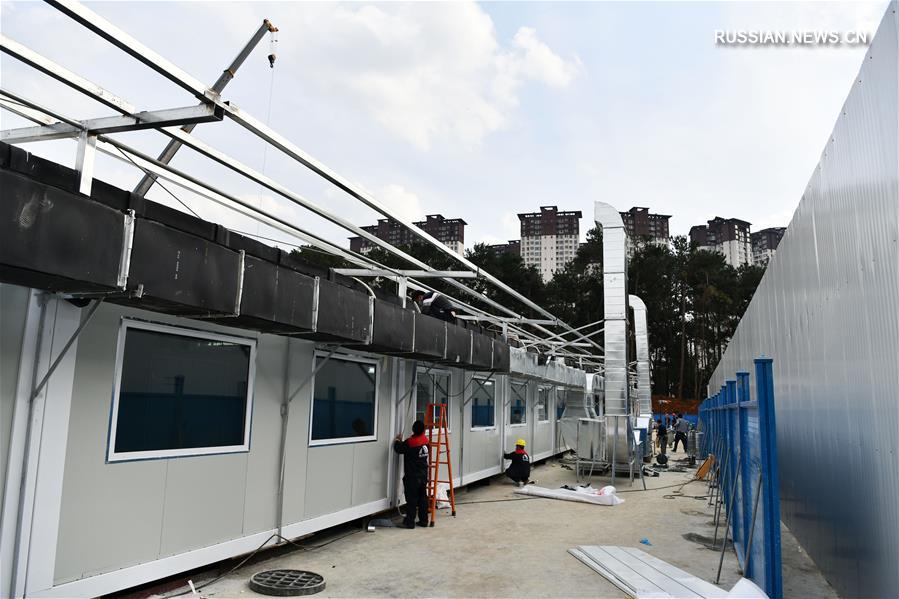 Борьба со вспышкой коронавирусной инфекции -- Строительство больницы "Цзянцзюньшань" в Гуйяне вошло в завершающую фазу