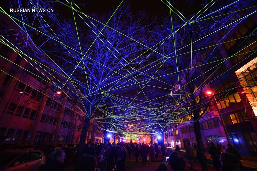 Фестиваль световых инсталляций в Брюсселе