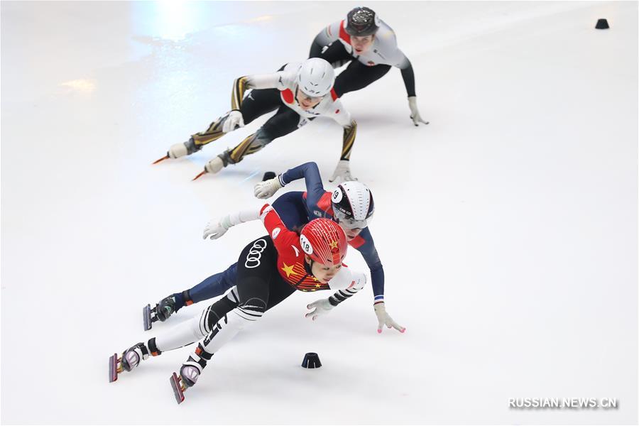 Шорт-трек -- Кубок мира 2019-2020, этап в Дордрехте: китаянки были вторыми в финальном эстафетном забеге на 3000 м в группе B