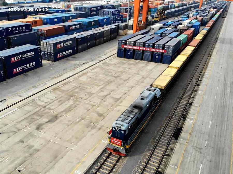 В Чжэнчжоу восстановлено движение железнодорожно-морского грузового экспресса