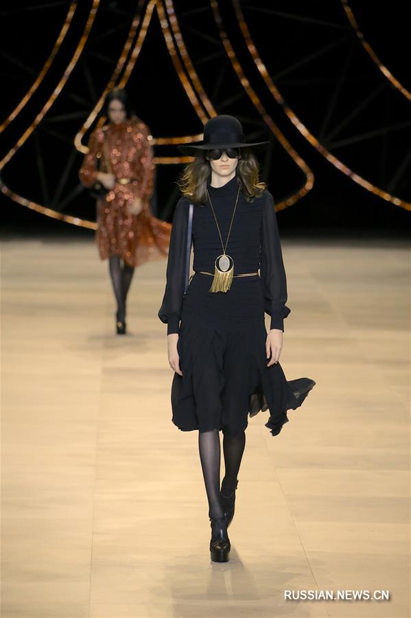 （新华视界）（7）巴黎时装周：CELINE品牌发布秋冬新品