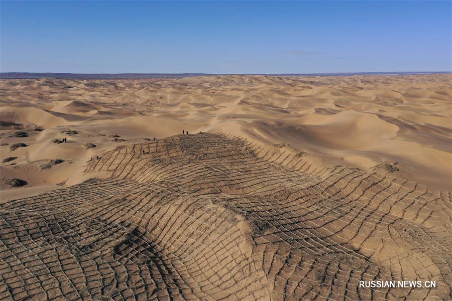 Наступление на пустыню во Внутренней Монголии