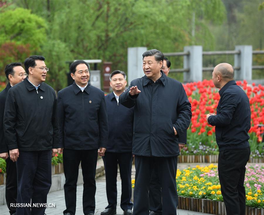 Си Цзиньпин проинспектировал уезд Аньцзи провинции Чжэцзян