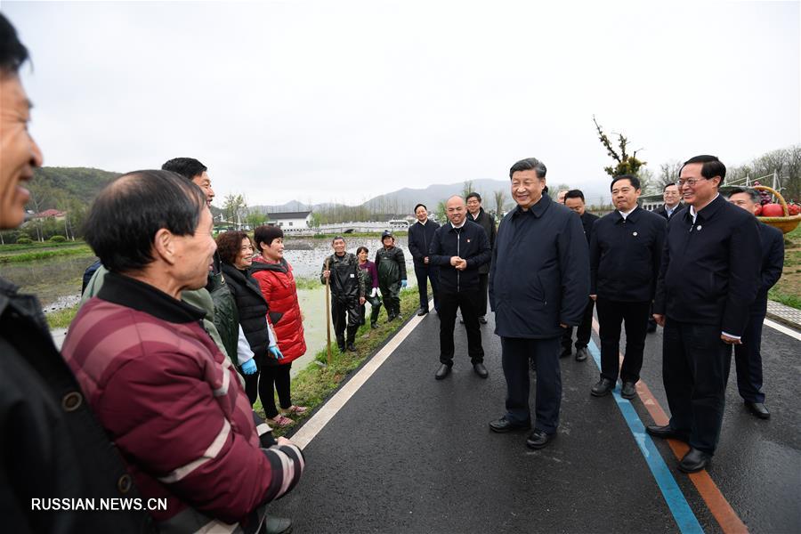 Си Цзиньпин проинспектировал уезд Аньцзи провинции Чжэцзян