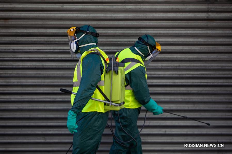 Во Франции проводят дезинфекцию