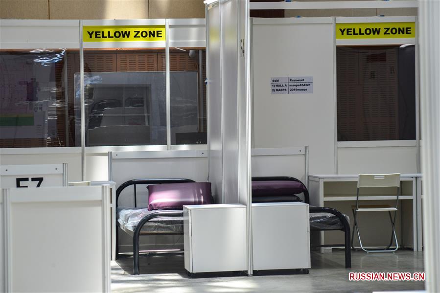Модульная больница для лечения пациентов с COVID-19 в Малайзии
