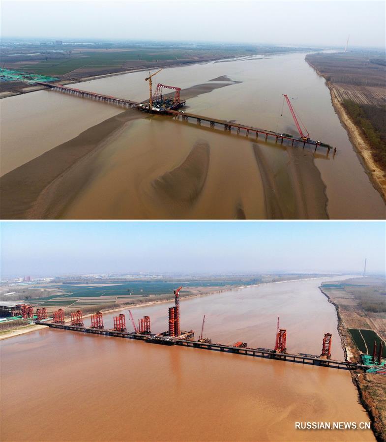  Строительство уникального моста в Цзинане идет по плану