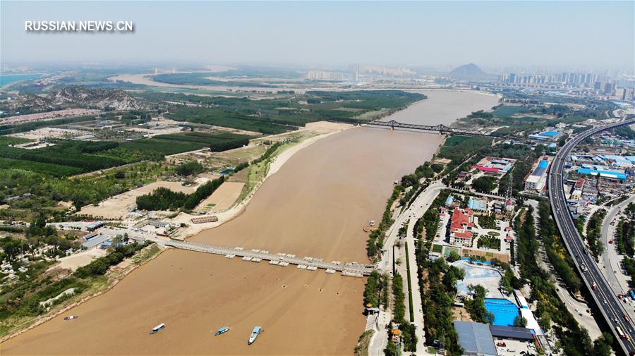 Река Хуанхэ в апреле