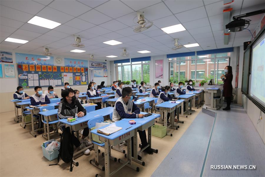 В провинции Шаньдун возобновляются уроки у старшеклассников