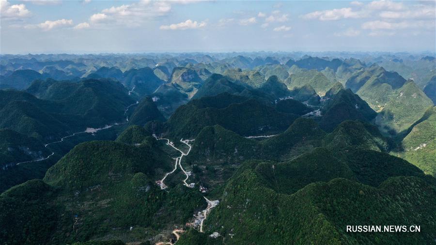 Новые сельские дороги в одном из беднейших регионов Китая