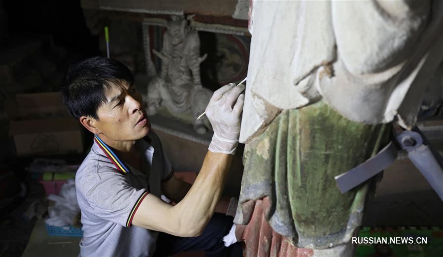 На северо-востоке Китая началась реставрация тысячелетнего буддийского храма  