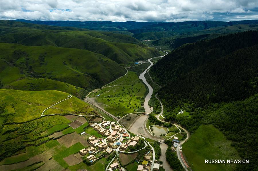 Новый облик деревень Цинхай-Тибетского нагорья