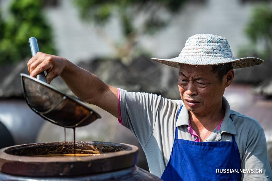 Созревание чишуйского уксуса