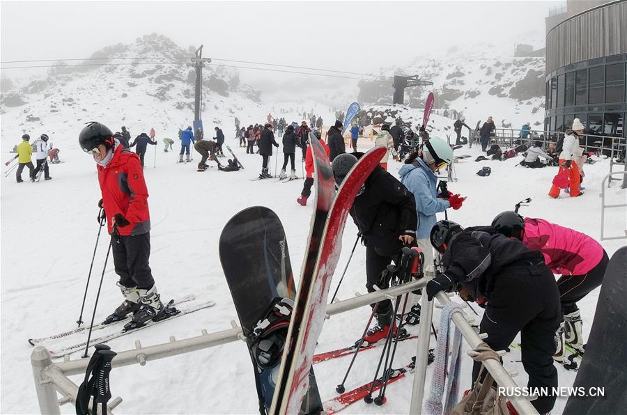 Известный горнолыжный курорт в Новой Зеландии оказался переполненным несмотря на эпидемию коронавируса