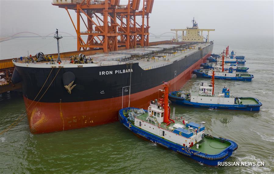 За первое полугодие внешнеторговый грузооборот порта Цаофэйдянь превысил 90 млн тонн