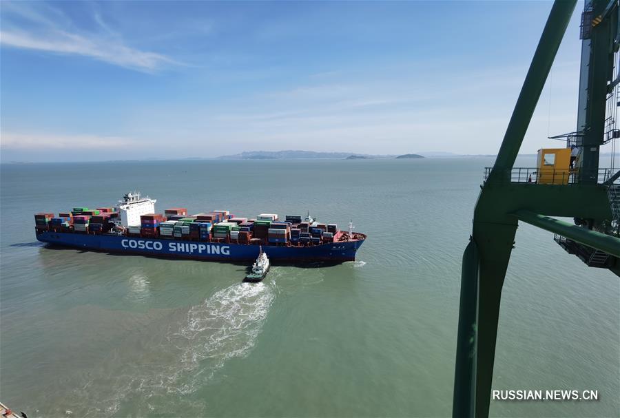 Первое грузовое судно отправилось из Фучжоу по "морскому Шелковому пути"