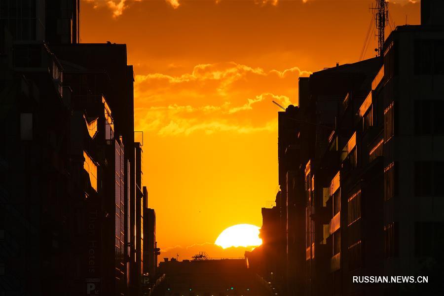 Закат в Брюсселе