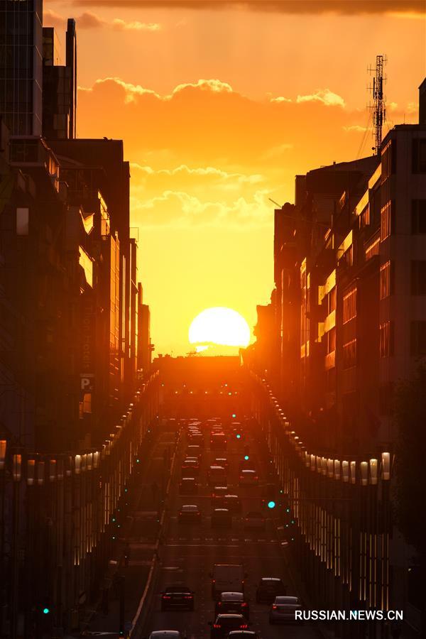 Закат в Брюсселе