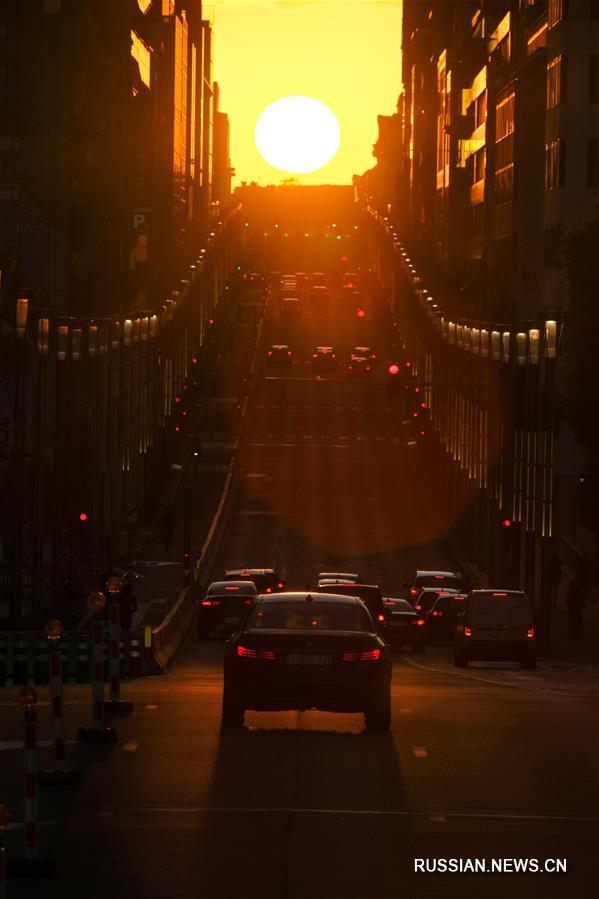 Закат в Брюсселе