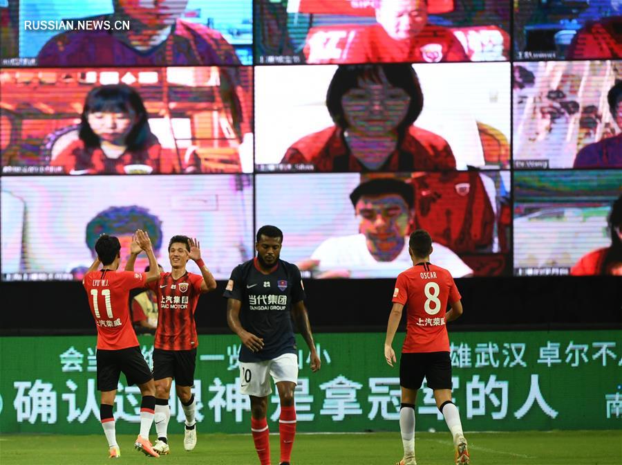 Футбол -- Чемпионат Китая 2020: "Шанхай Шанган" добился крупной победы над "Чунцин Дандай"