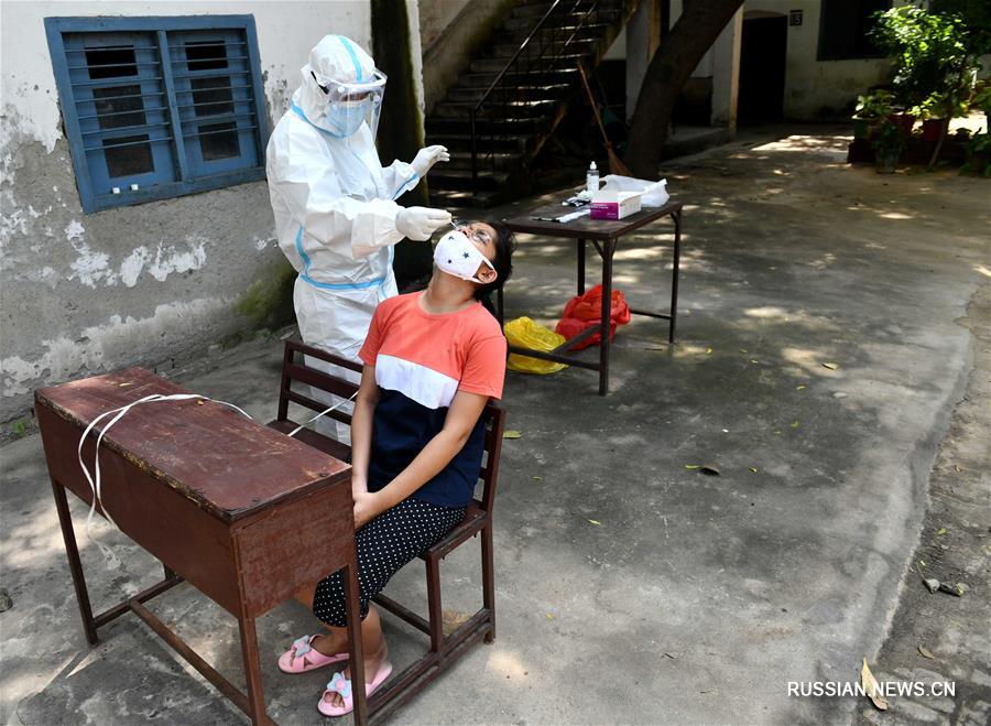 В Индии число случаев заражения COVID-19 превысило 3,62 млн