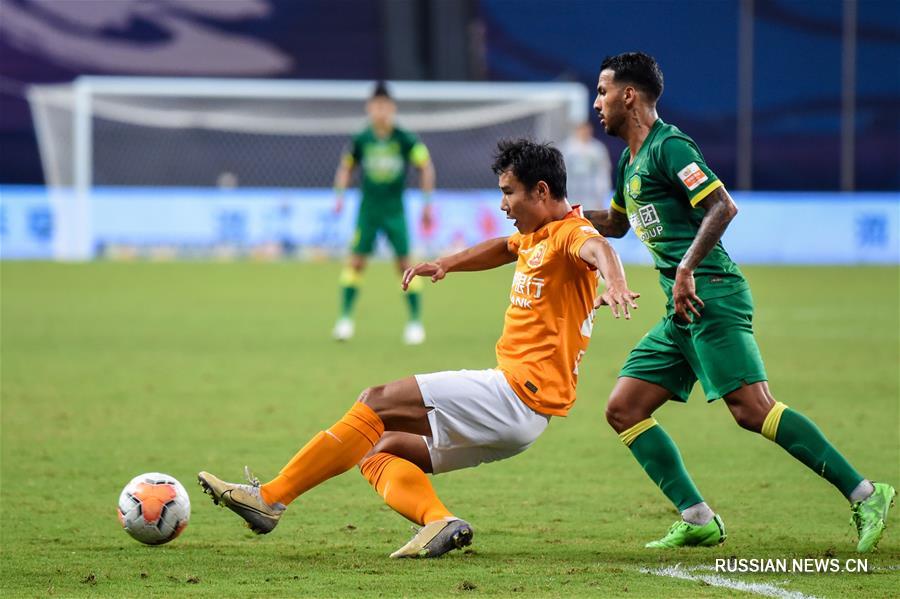 Футбол -- Чемпионат Китая: Ухань Чжоэр сыграл вничью с Бэйцзин Гоань
