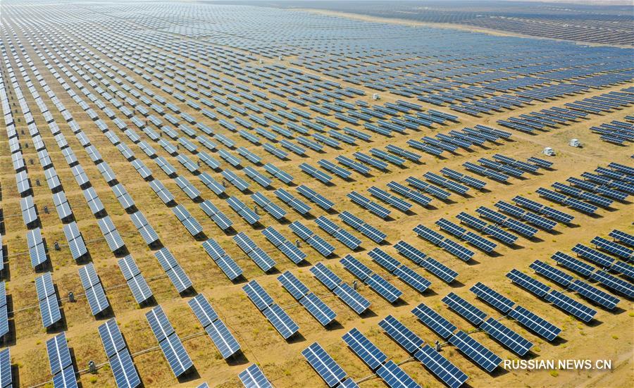 Солнечная электростанция в пустыне Кузупчи