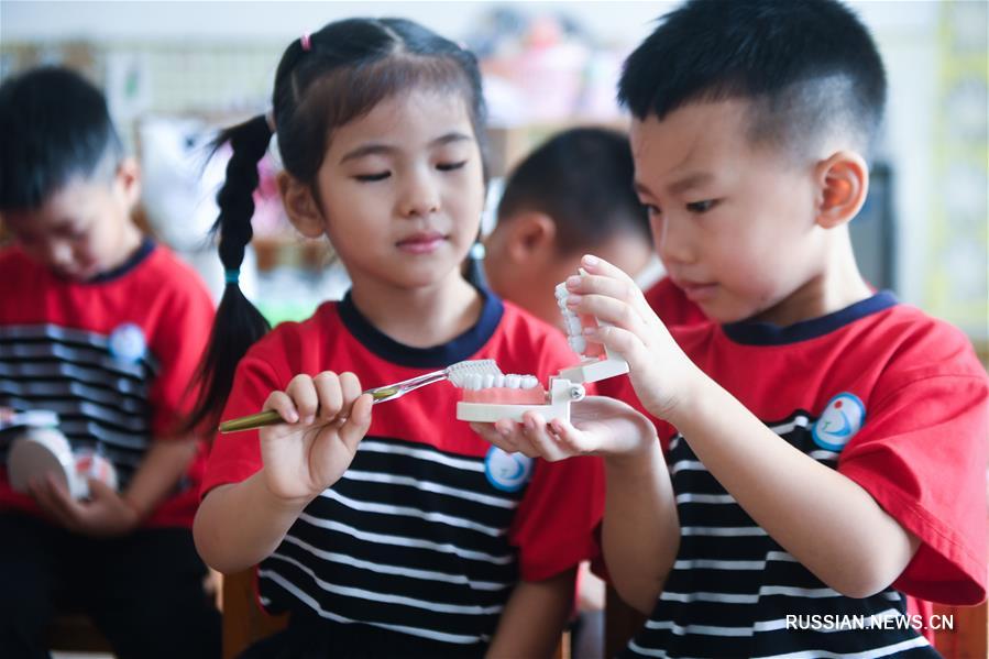 Малышей из провинции Чжэцзян научат заботиться о зубах 