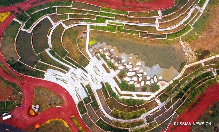 Бывший промышленный пустырь в Ханьдане превратился в цветущий парк