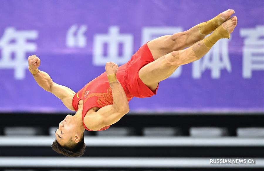 Гимнастика -- Всекитайское первенство: Сунь Вэй стал лучшим в индивидуальном зачете среди мужчин