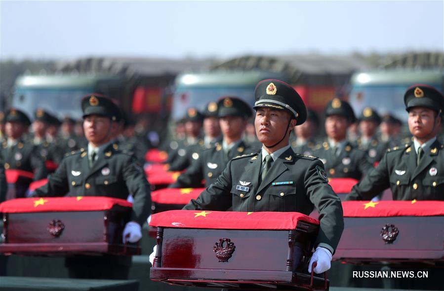 （社会）（2）第七批在韩中国人民志愿军烈士遗骸回国
