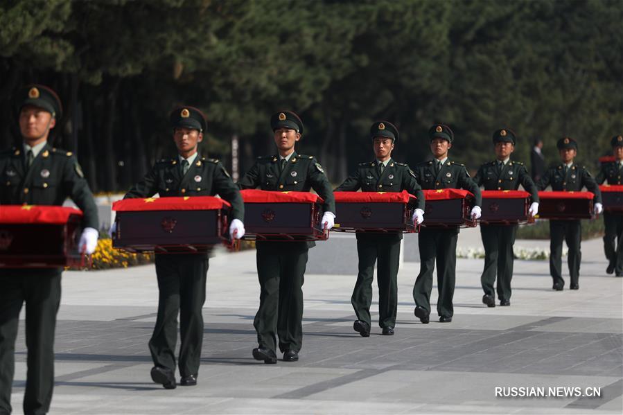 （新华视界）（2）第七批在韩中国人民志愿军烈士遗骸回国