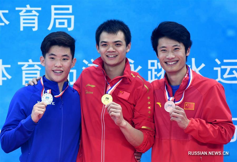Прыжки в воду -- Чемпионат Китая 2020: обзор финальных соревнований на 1-метровом трамплине у мужчин