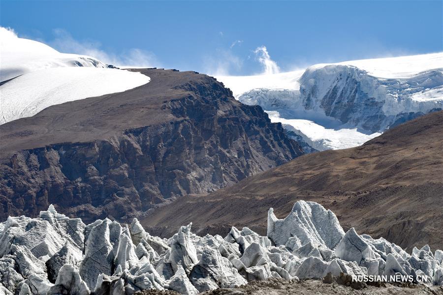 Величественный ледник Ганбу в Тибетском АР 