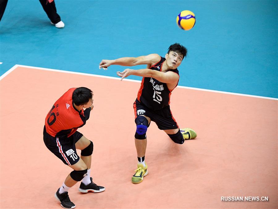Волейбол -- Чемпионат Китая среди мужских команд, второй этап: команда Чжэцзян обыграла Сычуань