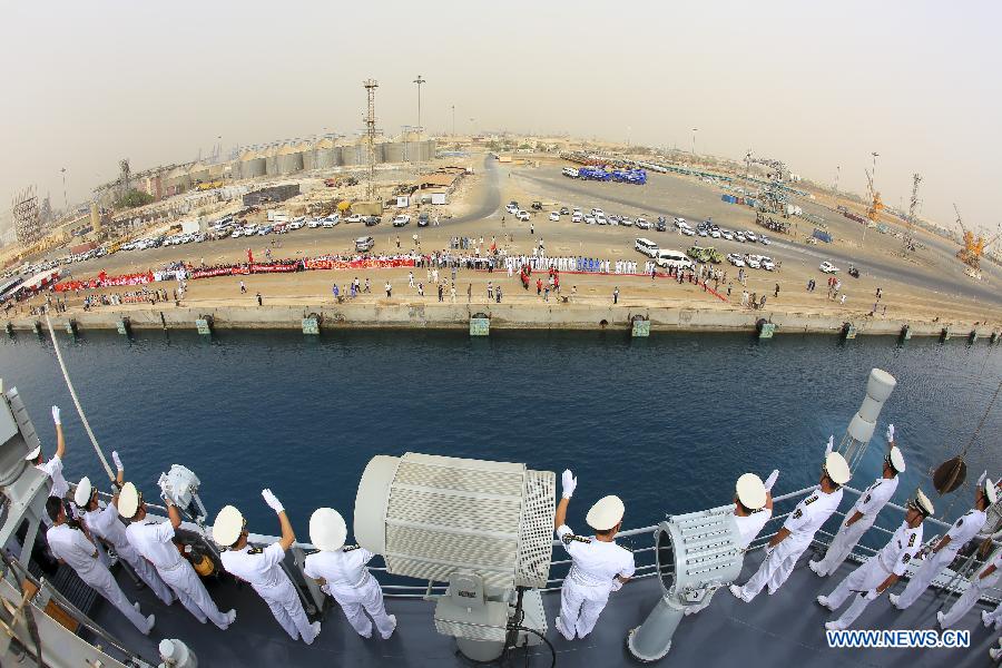 （请以此署名为准！）（国际）（4）中国海军152舰艇编队抵达苏丹进行访问 
