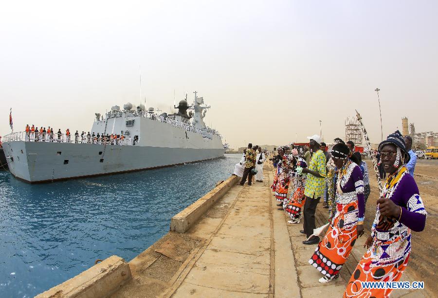 （请以此署名为准！）（国际）（3）中国海军152舰艇编队抵达苏丹进行访问 
