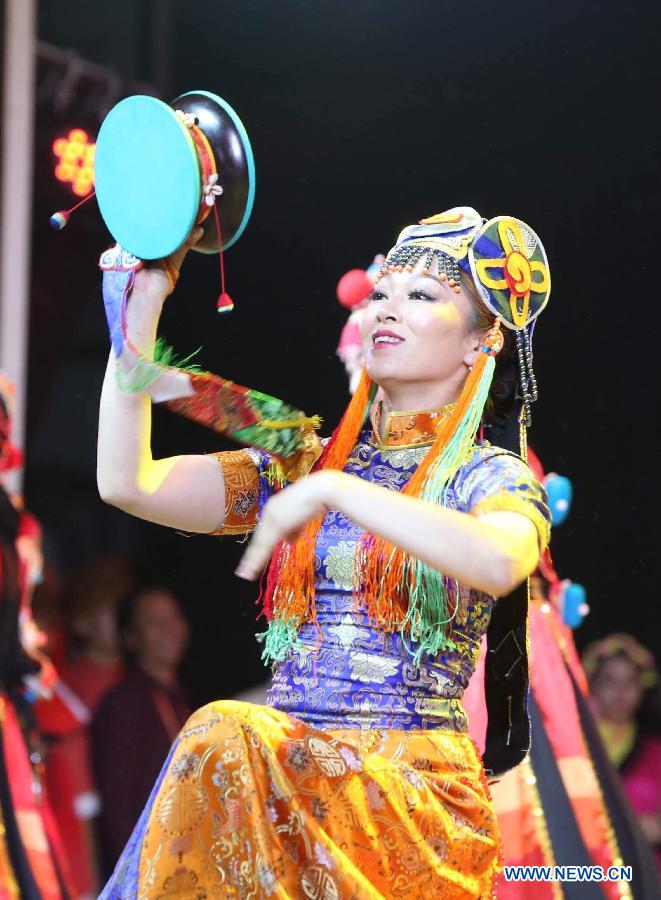 （晚报）（5）庆祝西藏自治区成立五十周年文艺晚会在拉萨举行