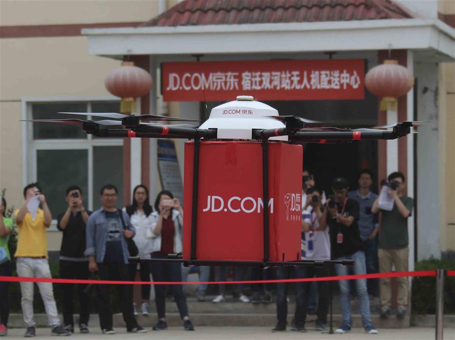 JD.COM начал использовать беспилотники для доставки посылок