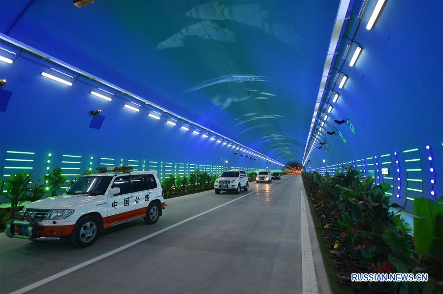 Картины подводного мира внутри нового скоростного тоннеля Люпаньшань