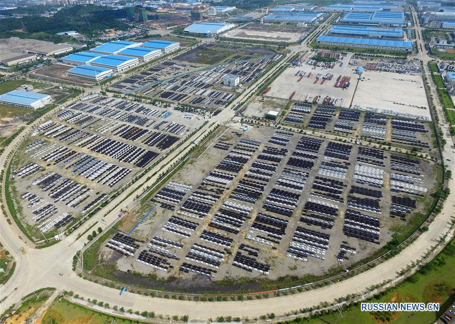 Автомобильная промышленность в Лючжоу -- взгляд с воздуха