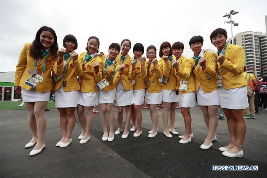 （里约奥运会）（10）中国代表团举行升旗仪式