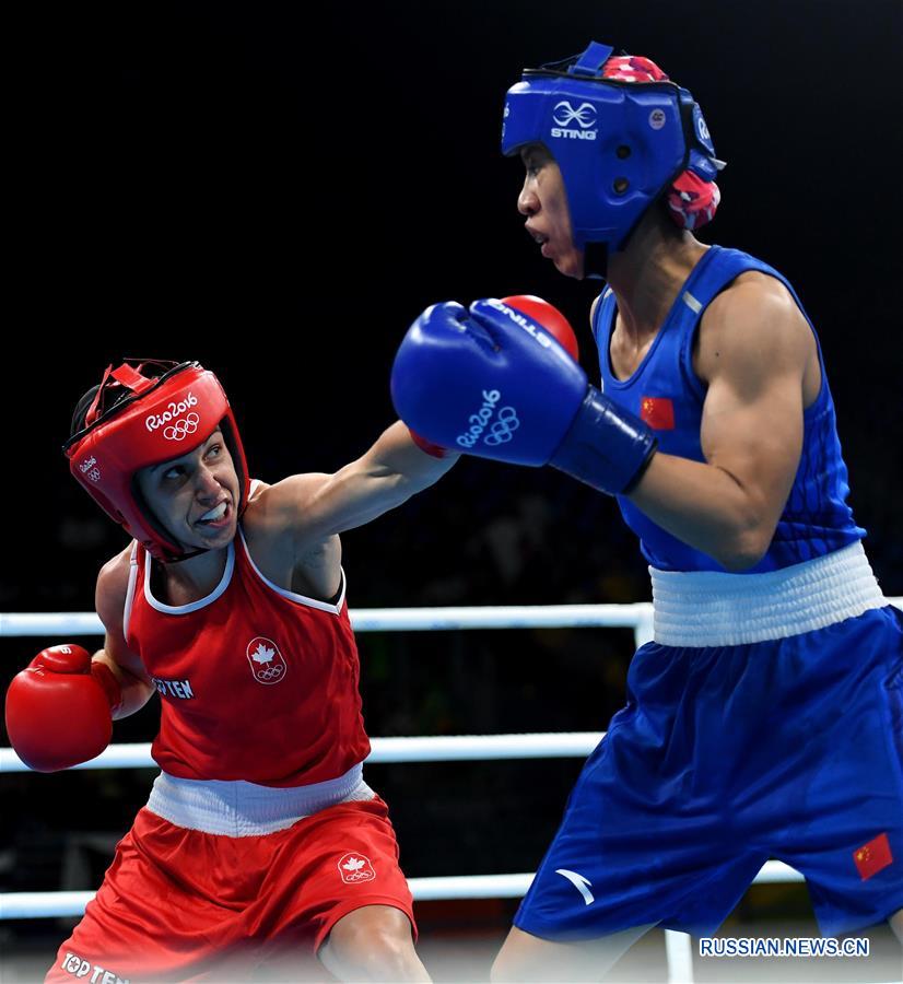 Китаянка Жэнь Цаньцань вышла в полуфинал по боксу в весовой категории 48-51 кг на  ОИ