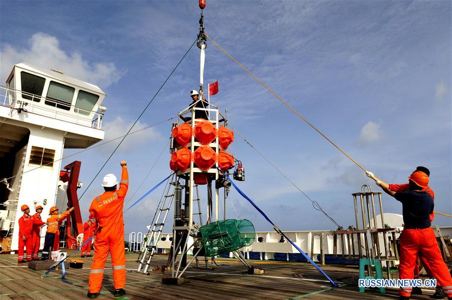 Научное судно "Чжан Цзянь" продолжает свою работу в Соломоновом море
