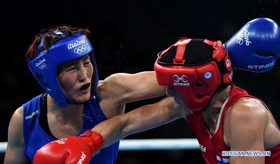Китайская боксерша Инь Цзюньхуа вышла в финал Олимпиады