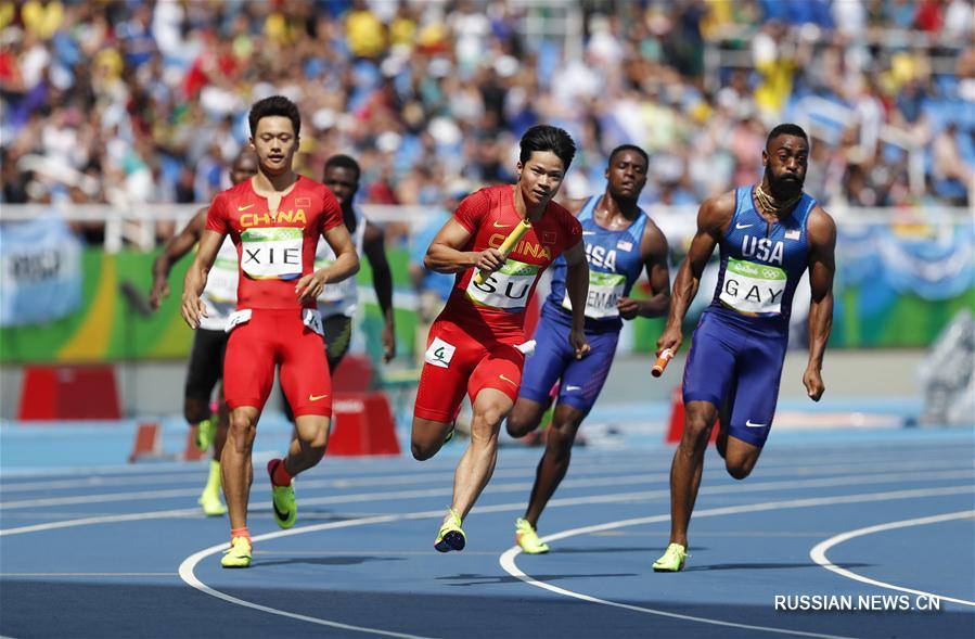 Мужская сборная Китая вышла в финал Олимпиады в эстафете 4x100 м