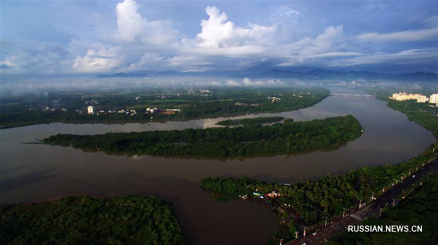 Река Ваньцюань после дождя