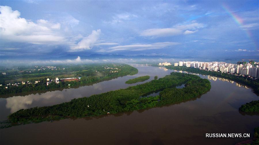 Река Ваньцюань после дождя