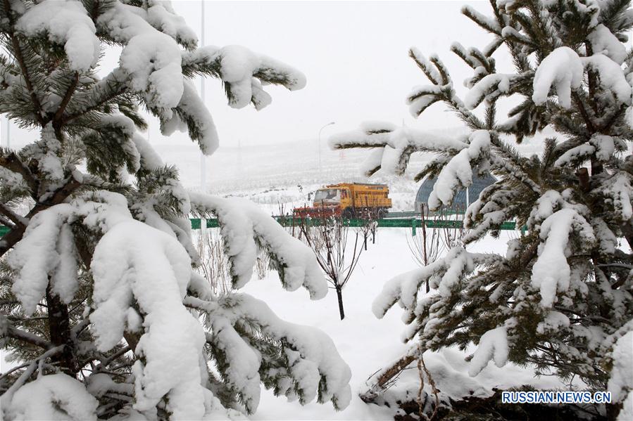 Снегопад в провинции Хэбэй