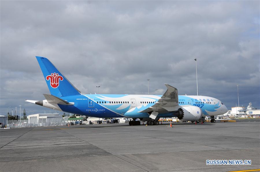 Самолет China Southern Airlines экстренно сел в Новой Зеландии из-за проблем с двигателем